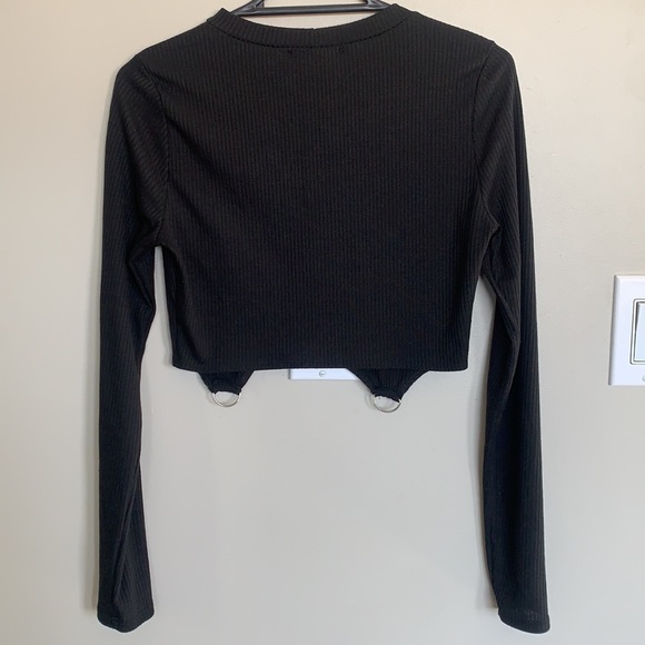 Baby Doll Long Sleeved Crop top with D Ring Detail, size xs/s - Picture 4 of 4